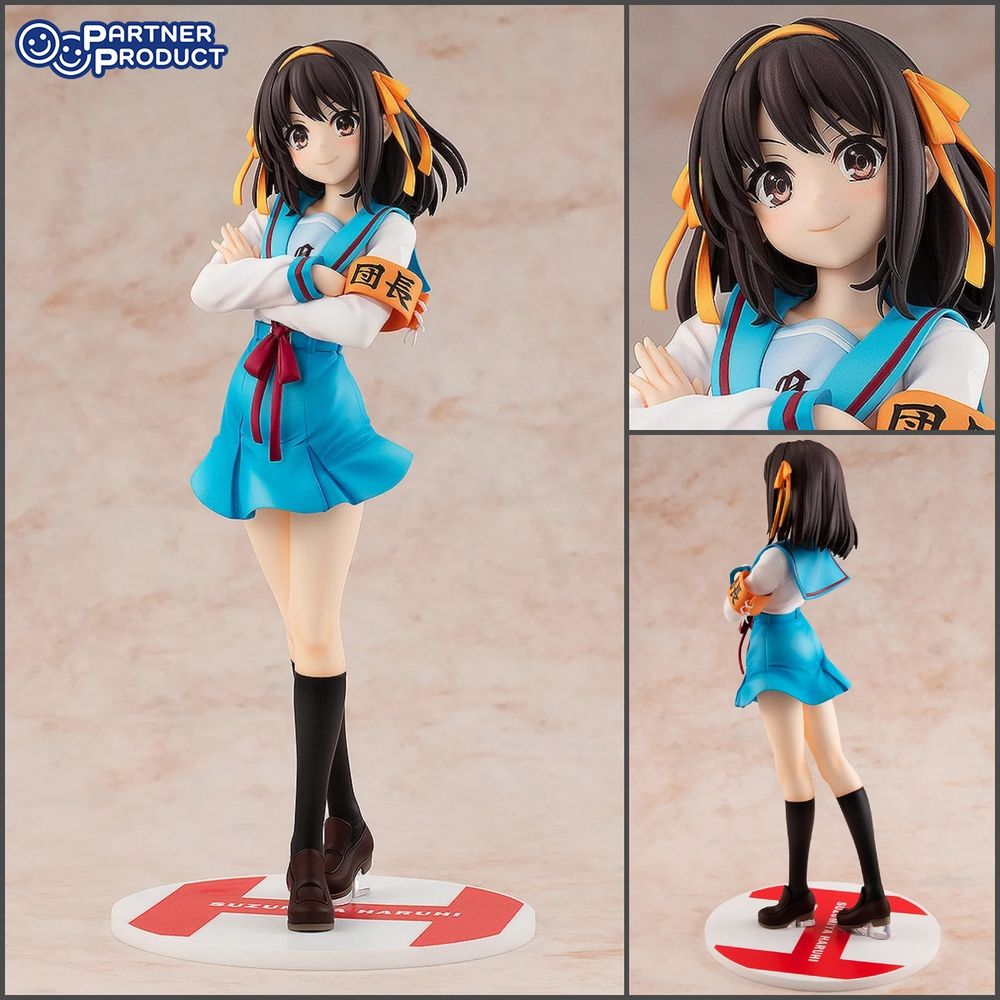 Scale figure of Haruhi from the anime “The Melancholy of Suzumiya Haruhi”