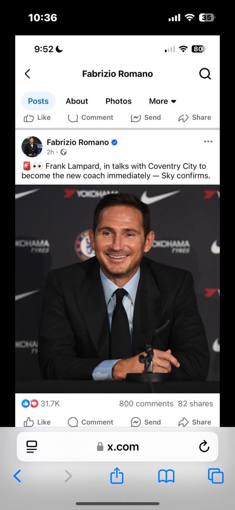 Fabrizio Romano saying lampard is in talks to become new head coach confirmed by sky