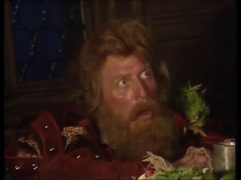 Tom Baker as Captain Redbeard Rum from Blackadder II