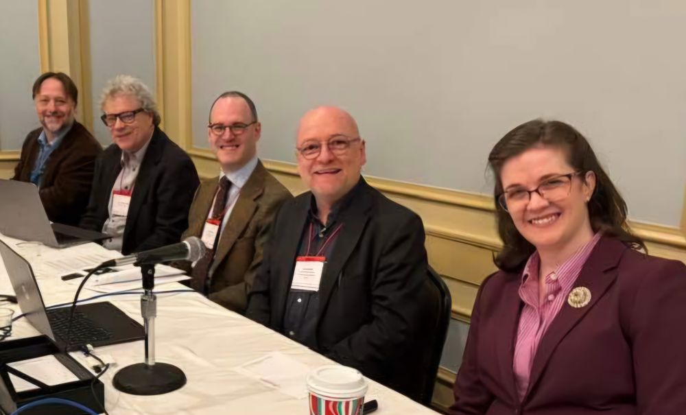 roundtable participants at Forensic Musicology Now session, annual meeting of the American Musicological Society 2024