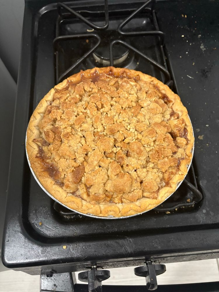 Perfectly baked Dutch apple pie