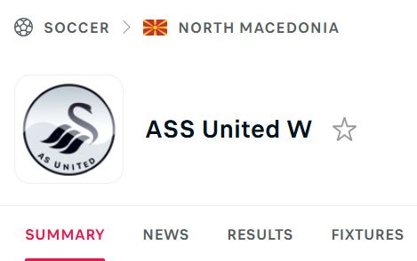 ASS United, a womens football club in North Macedonia