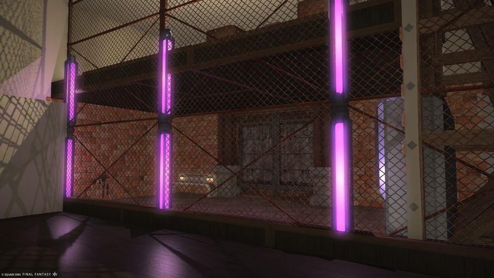 Final Fantasy XIV. House decoration from the "outside" of the area which can be walk