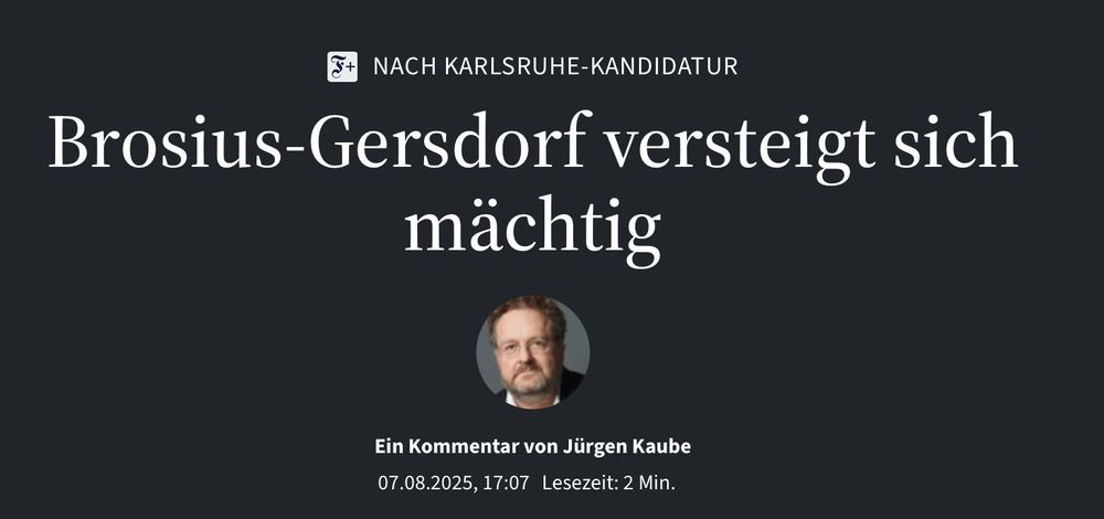 Kaube, 7.7., 17:07