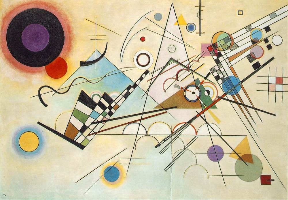 Wassily Kandinsky | Komposition VIII | 1923 | Gemälde | Abstrakte Kunst | Öl auf Leinwand | 140 cm x 201 cm | Guggenheim Museum |  New York 