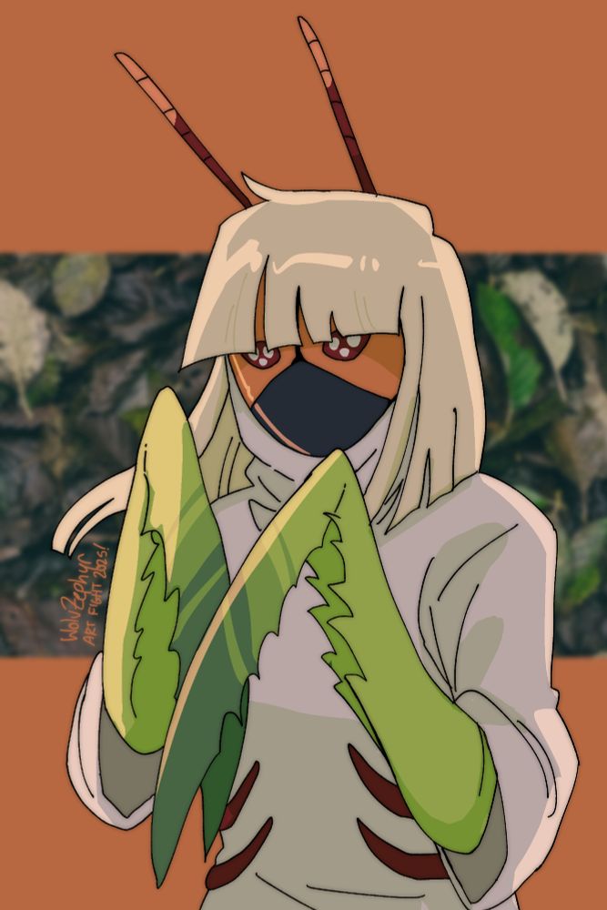 An attack for Olmyra on Art Fight. An OC named Immy. 