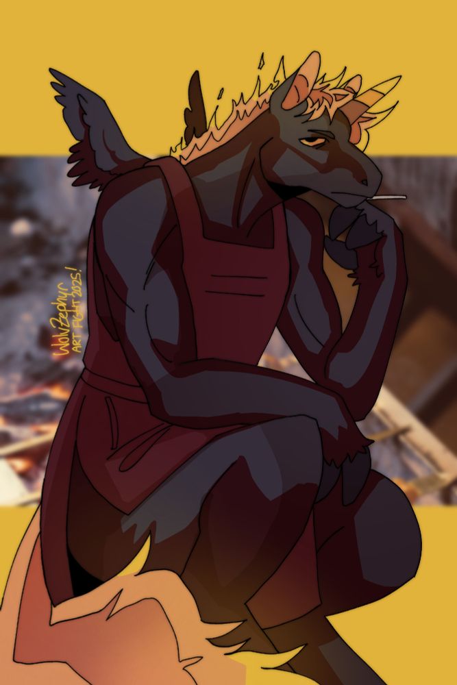 An attack for arthro on Art Fight. An OC named Gustam.