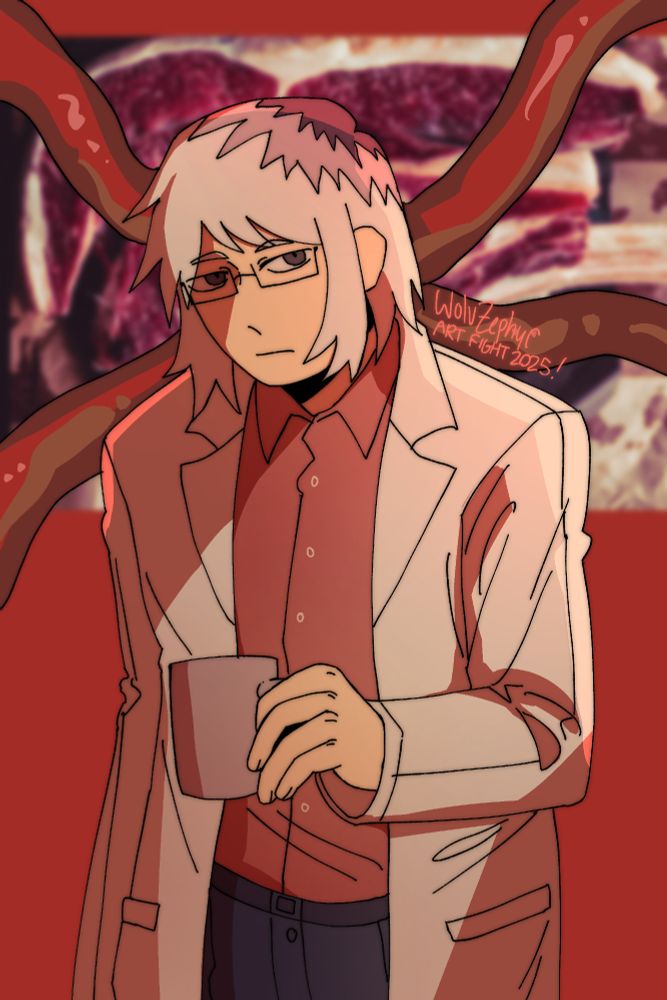 An attack for eggtomatosoup on Art Fight. An OC named Cecil.