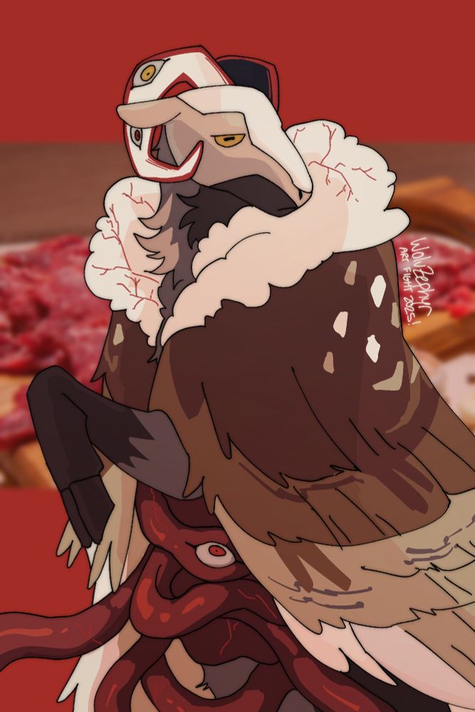 An attack for BetaaMoRii on Art Fight. An OC named Shepherd's Pie.