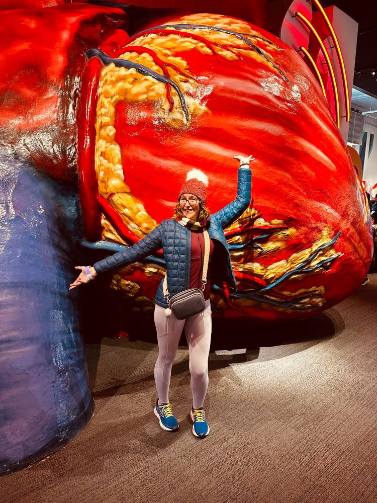 The giant heart at The Franklin Institute 