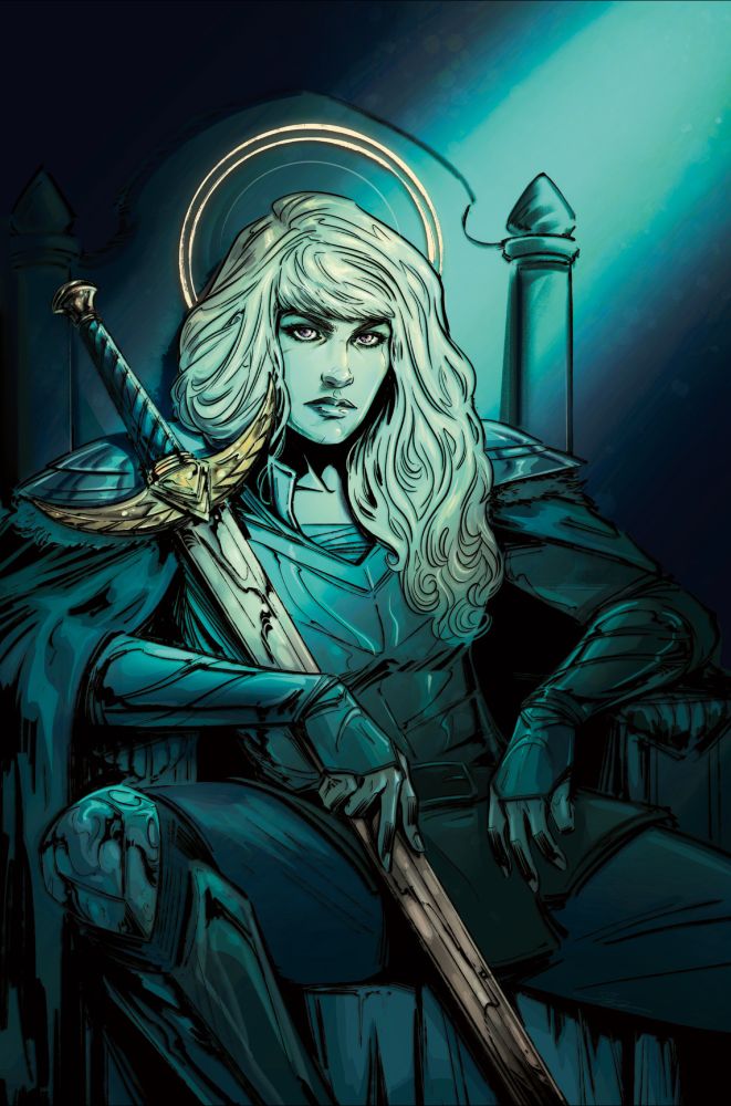 Cover art for indie comic, The Healer’s Blade 