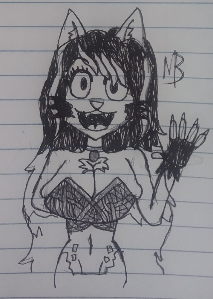 It's so weird to draw Hinata without her jacket, but hey, that's why I drew it! I will say I'm pretty proud of this one, though the curse of the wonky looking hands continues...