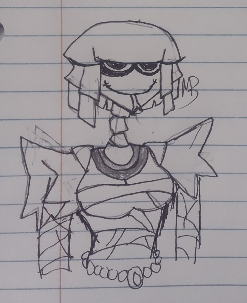 I kinda screwed up on her torso and arms. Originally it was going to be a quick headshot doodle but I changed my mind. Despite the errors I think it came out pretty well!