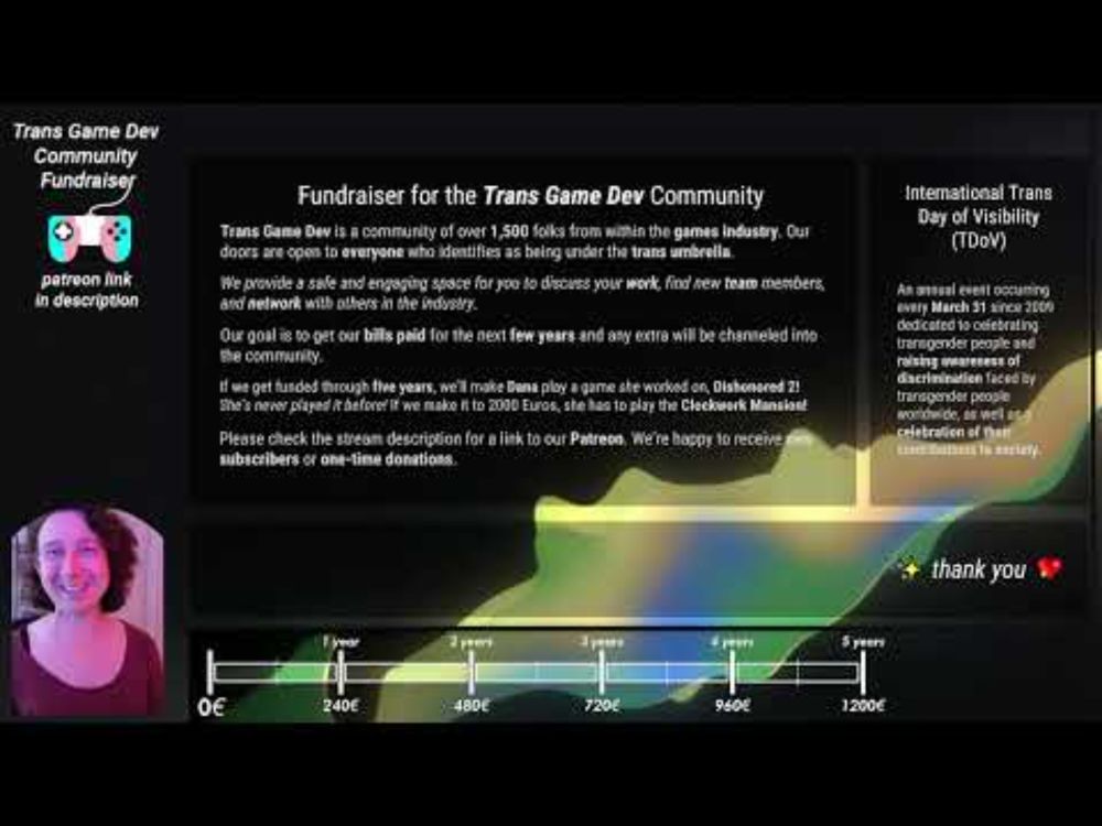 Trans Day of Visibility 2025 TransGameDev Community Fundraising Stream