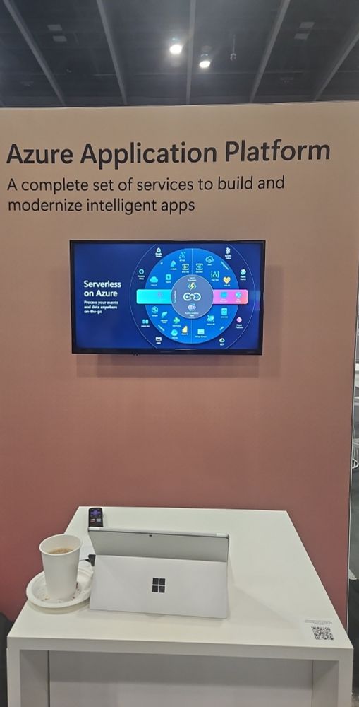 Azure application platform booth at the #microsoftaitour event