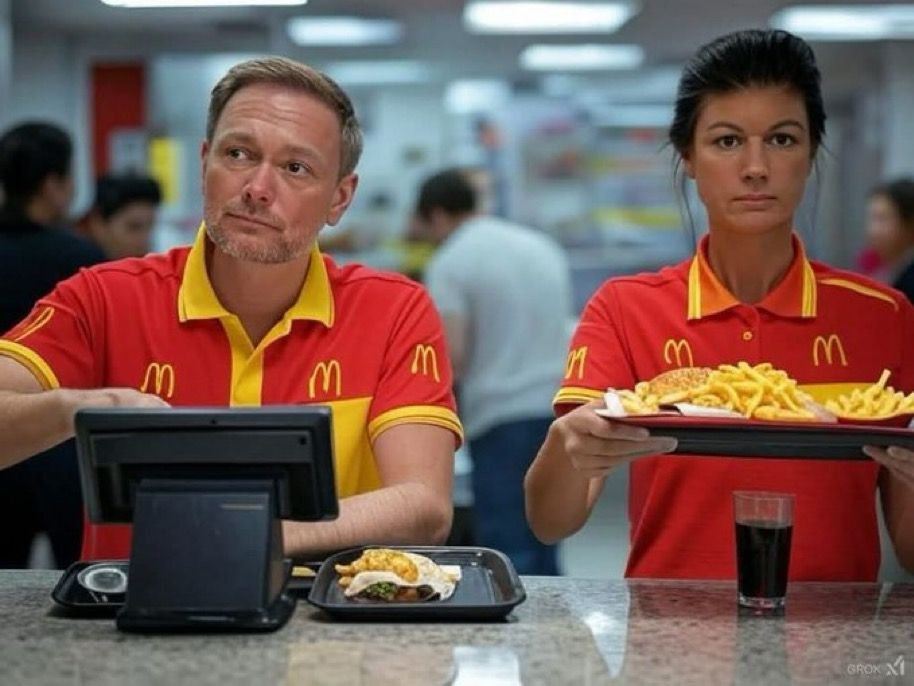 Lindner und Wagenknecht bei McDonald’s 