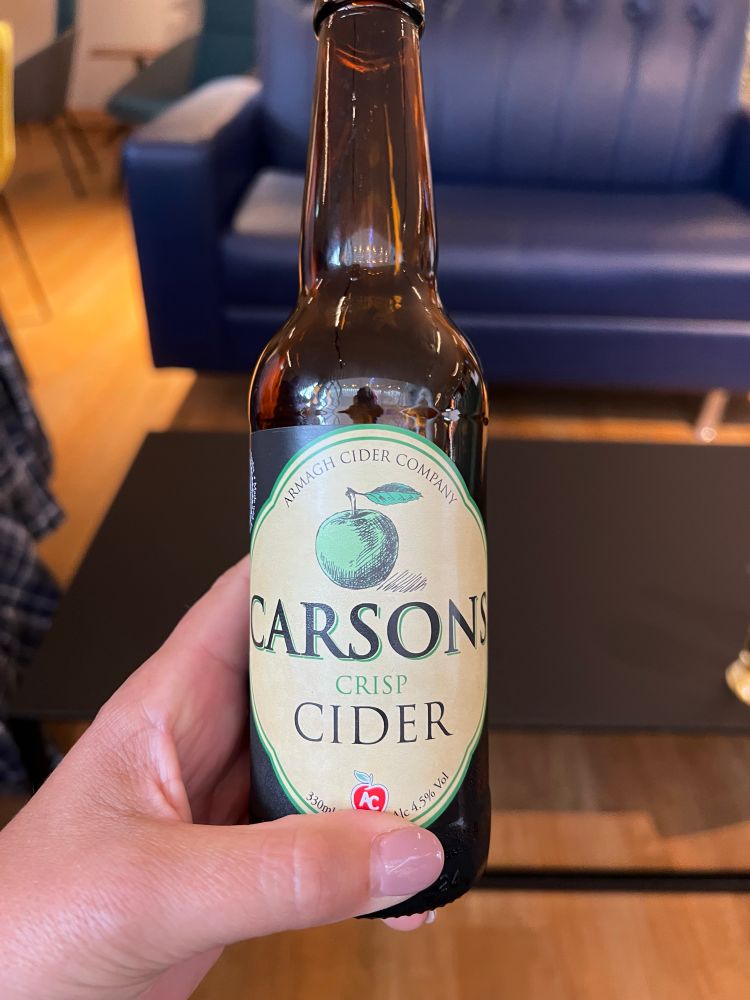 Armagh Cider Company “Carson’s Crisp Cider”.