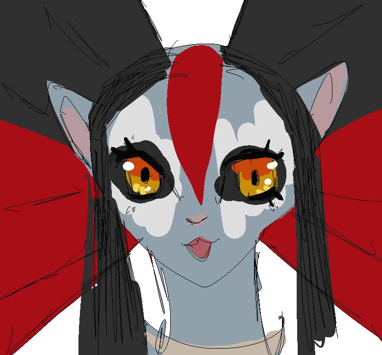 a poorly drawn icon of the character Varang, from Avatar Fire and Ash