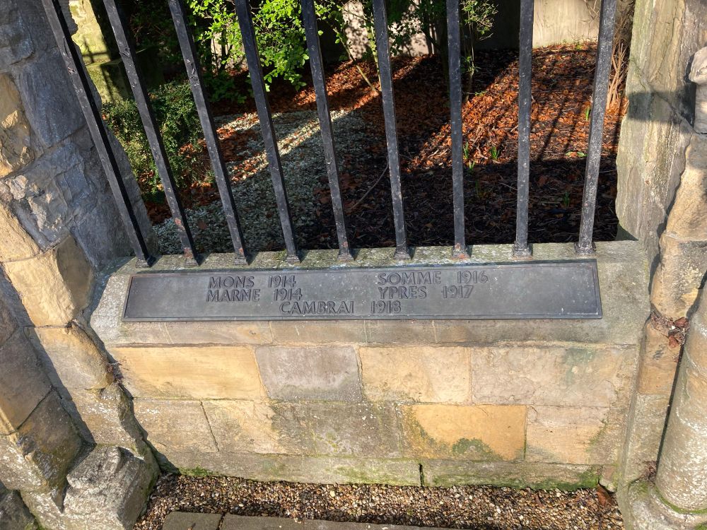 2nd Division Memorial, Dean’s Park, York