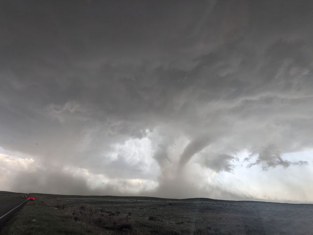 Extremely dusty elephant trunk tornado.