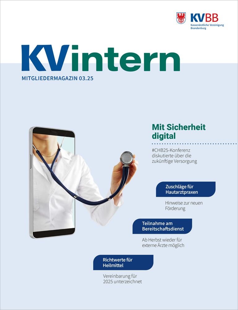 Cover der Zeitschrift KV intern