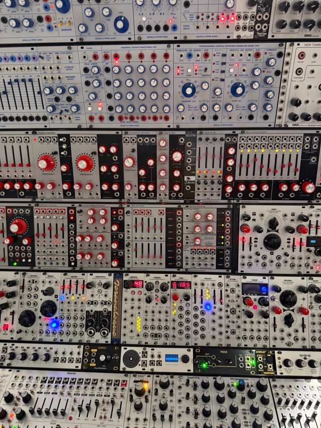 a shitload of synth modules, which probably cost more than my car