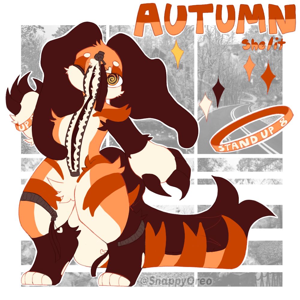 Chibi zipper mutant with autumn colors