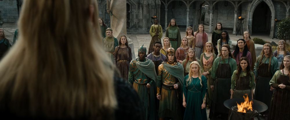 Sauron addressing the citizens of Eregion