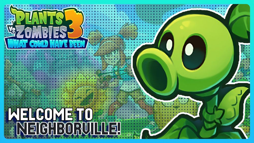 Thumbnail antiga sobre o fangame cancelado de Plantas Vs. Zumbis 3, chamado "Plants Vs. Zombies 3: What Could Have Been"!
Bem-vindos à Neighborville!