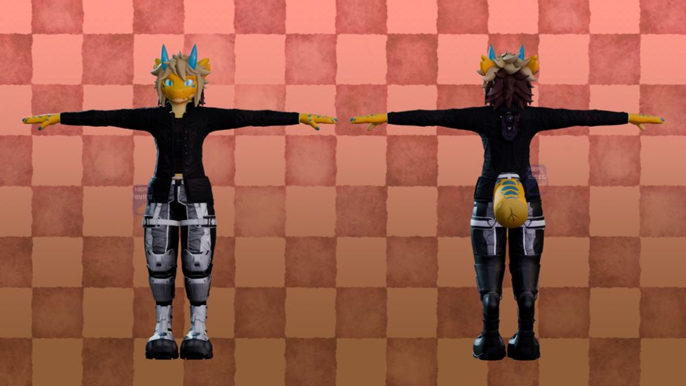 Enyard with clothes model turnaround