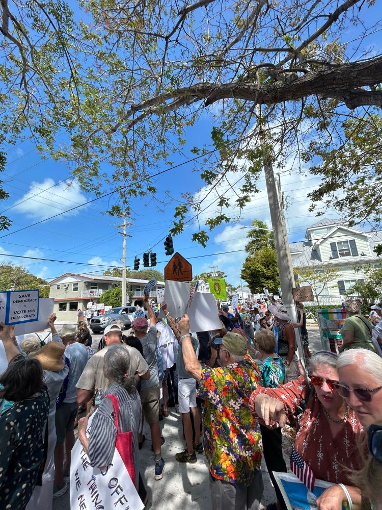 Peaceful protest in Key West, Florida 