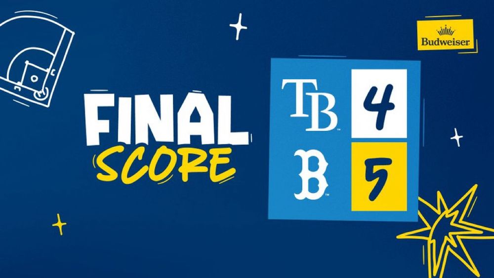 Rays       4
Red Sox 5