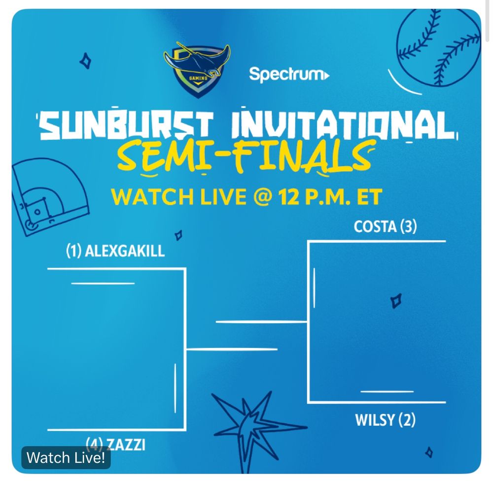 Imagen de los soportes para Catch the Rays Gaming Sunburst Invitational Semi-Finals y Finales.