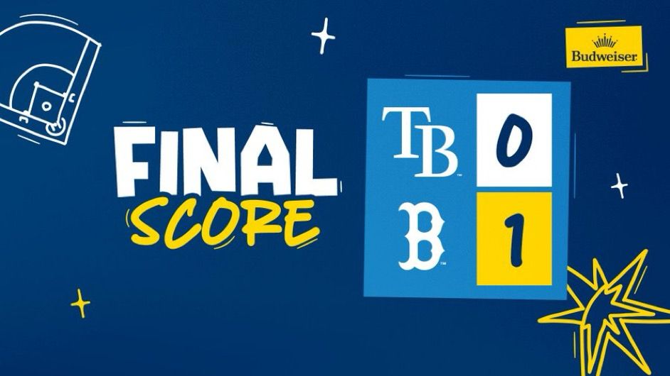 Rays      0
Red Sox 1