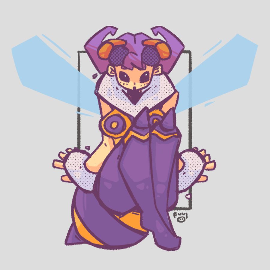 Fanart of Q-Bee from Darkstalkers
