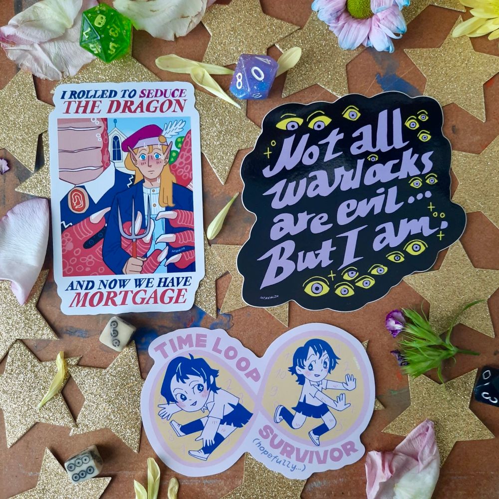 All the previous stickers in one photo 