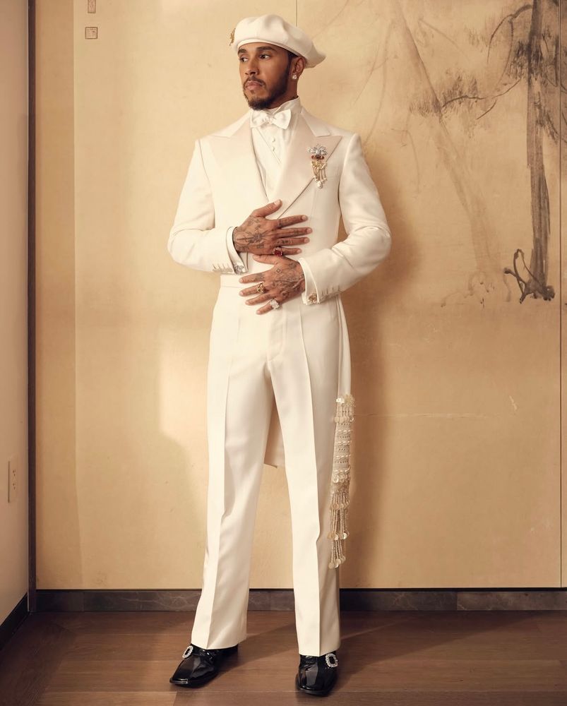 Lewis Hamilton for the 2025 Met Gala