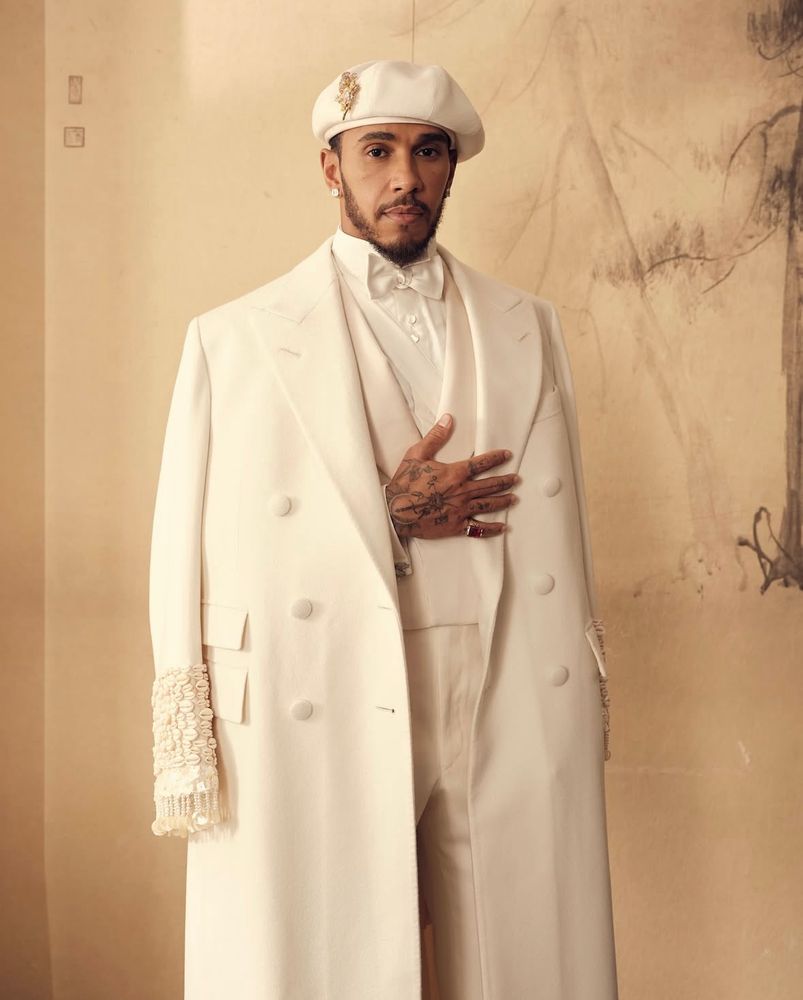 Lewis Hamilton for the 2025 Met Gala