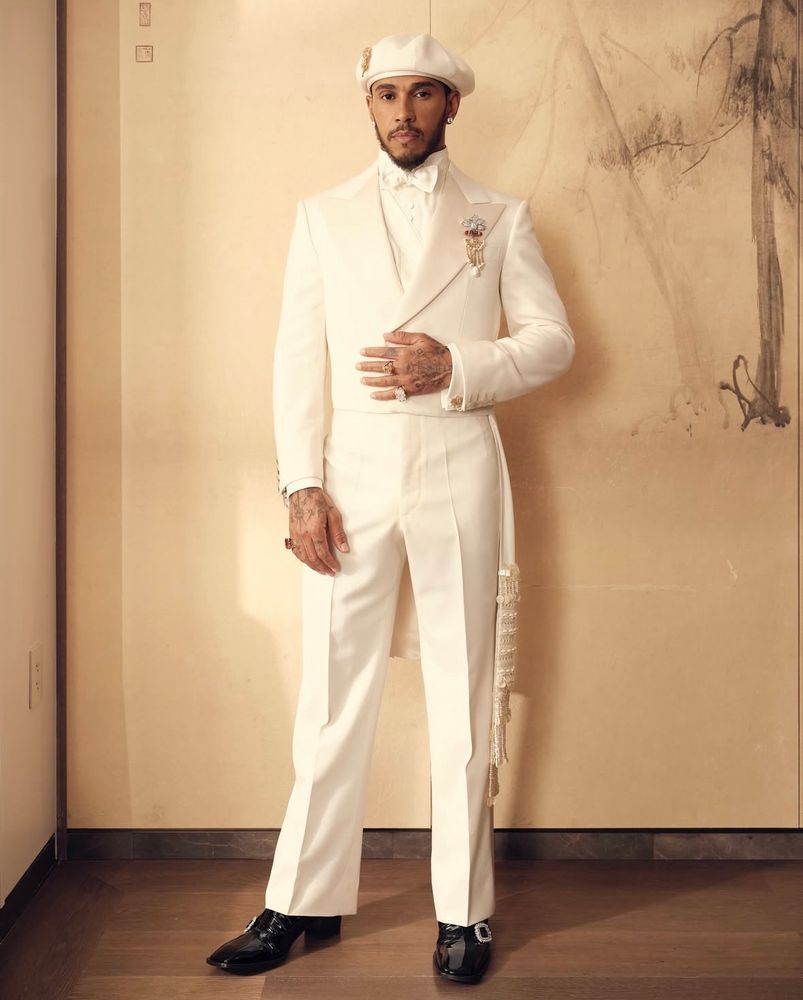 Lewis Hamilton for the 2025 Met Gala