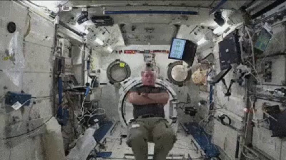 Spinning In The Space Station GIF