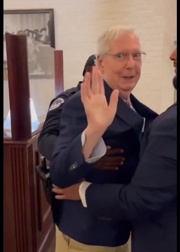 Current Senator, Mitchard McConnell, possessing juuuuust enough sentience to realize he just shit himself and should feel shame