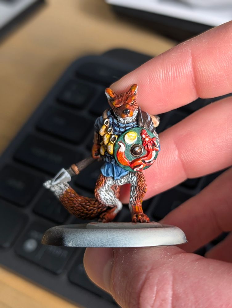 Oathsworn fox miniature nealy finished.