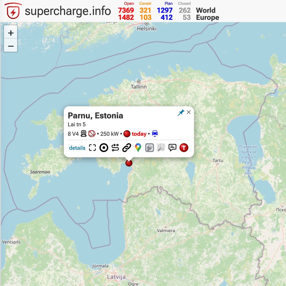 Estonia's first Tesla Superchargers are now open!