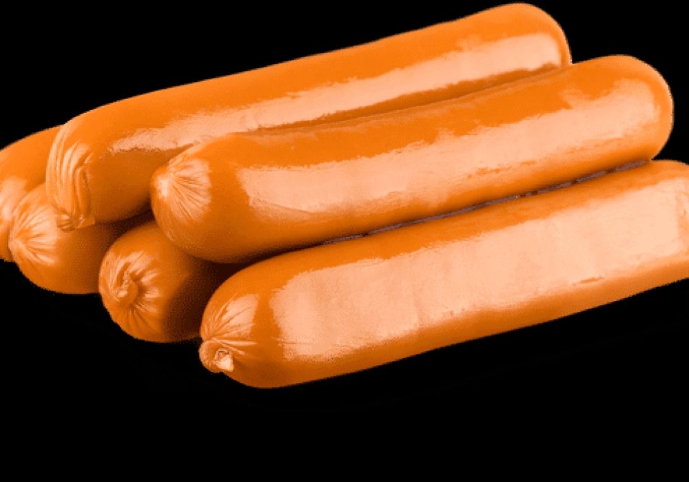 Saucisses knacki, leur bout ressemble à un trou de balle