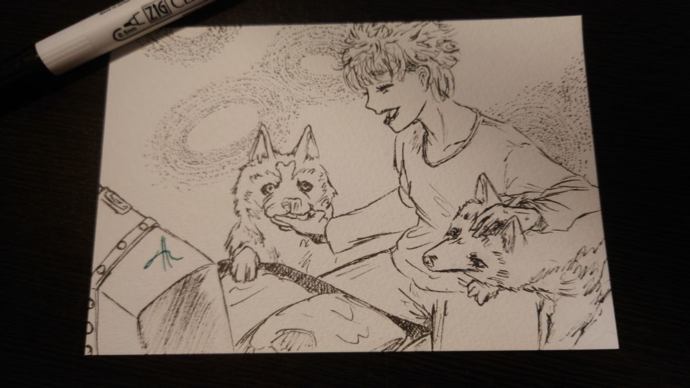 ato.kuroki-art.inktober2025-day14.幹、トランクケース