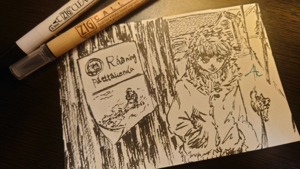 ato.kuroki-art.inktober2025-day8.無謀な 