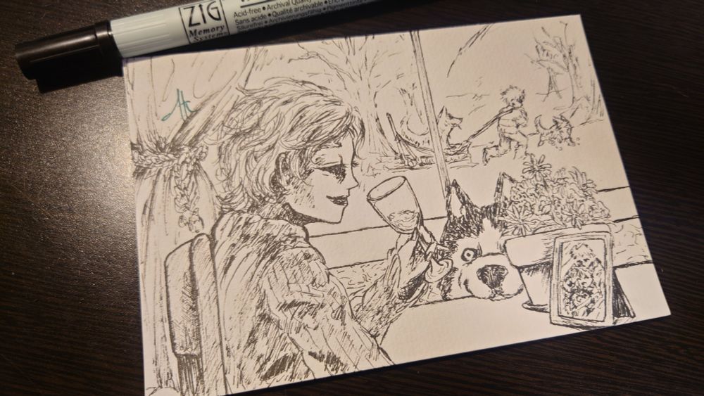 ato.kuroki-art.inktober2025-day13.飲み物