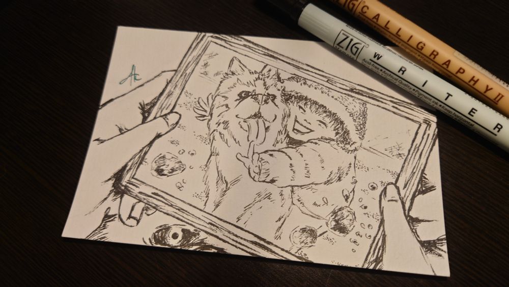 ato.kuroki-art.inktober2025-day11.チクッと刺す、刺し傷