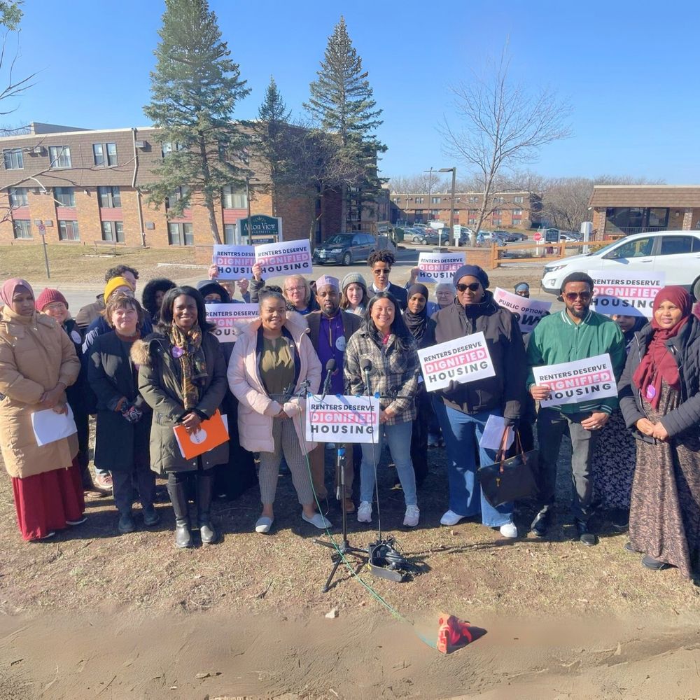 Council President Jalali, Councilmember Johnson, and leaders At renter’s rights press conference