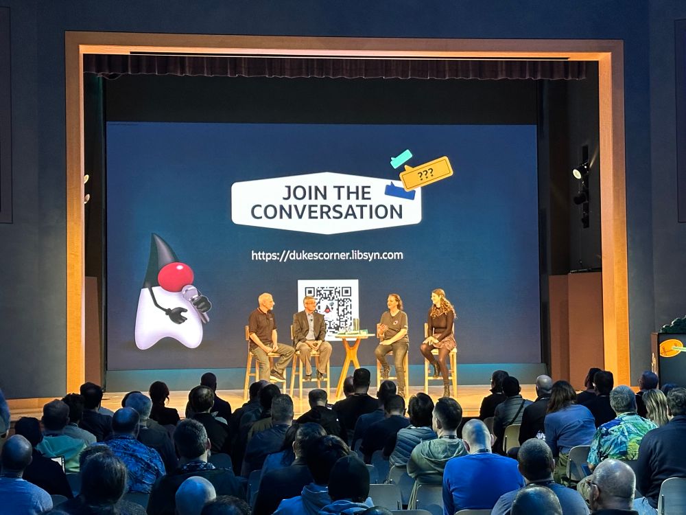 Duke’s Corner Podcast, live episode on stage